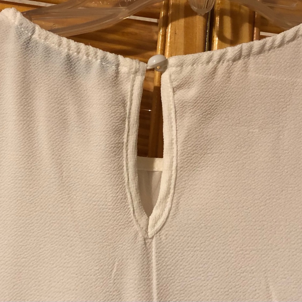 Sweet Long Sleeve White Woman’s Dress - Picture 5 of 8